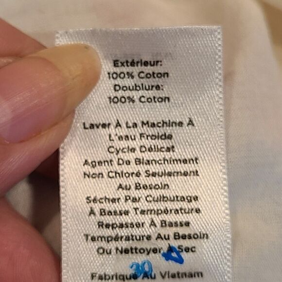 Talbots Eyelet Vibrant Floral Shift Dress, Cottagecore Coastal Grandma | 14 - Picture 12 of 13